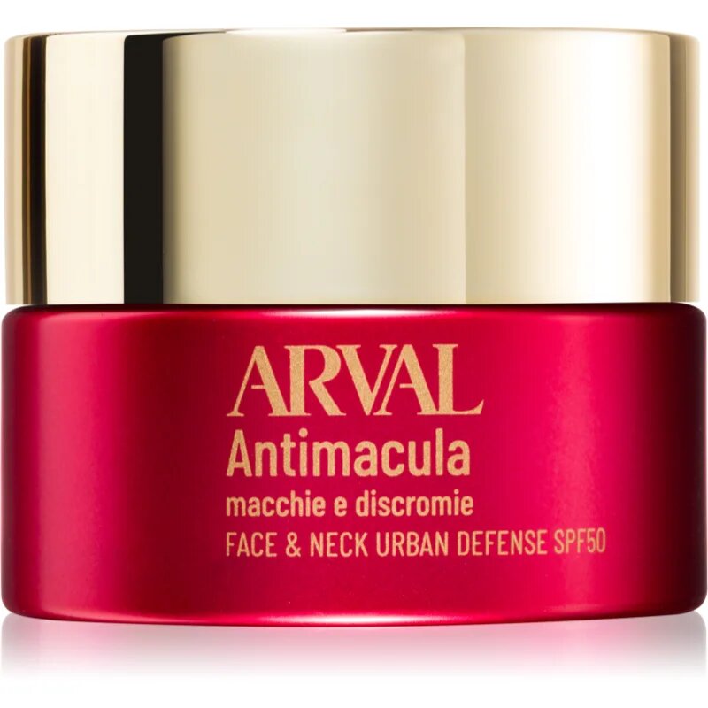 Arval Antimacula Face & Neck Urban Defense SPF50 cremă protectoare impotriva petelor intunecate 50 ml