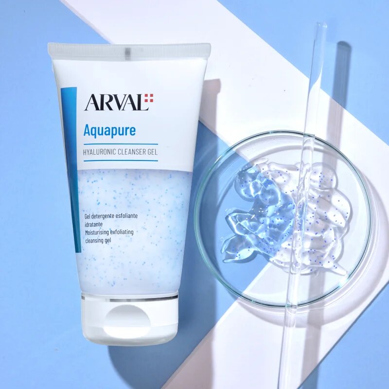 Arval Aquapure Hyaluronic cleanser gel gel exfoliant delicat perfecta pentru curatare 150 ml