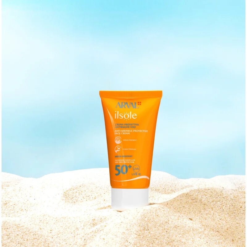 Arval IlSole Anti-wrinkle protective face cream SPF50+ cremă protectoare antirid SPF 50+ 50 ml