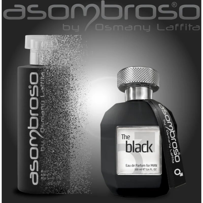 Asombroso by Osmany Laffita The Black for Man Eau de Parfum pentru bărbați 100 ml