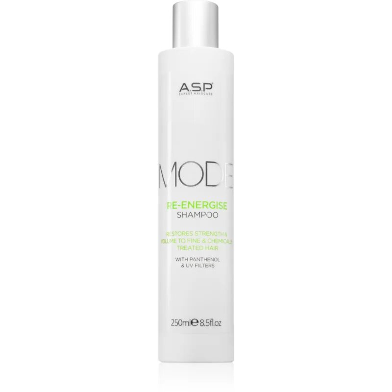 ASP MODE Re-Energise Shampoo sampon energizant pentru părul decolorat vopsit și tratat chimic 250 ml