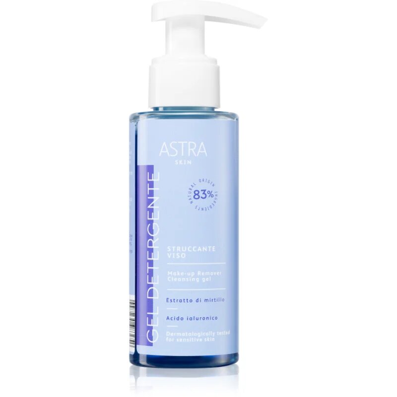 Astra Make-up Skin gel de curățare blând pentru toate tipurile de ten 100 ml