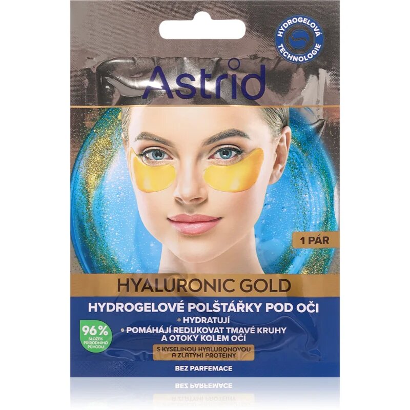Hyaluronic Gold masca pentru ochi impotriva ridurilor si a punctelor negre 2 buc