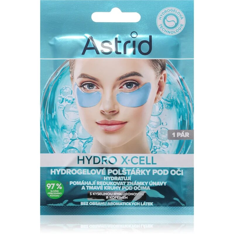 Astrid Hydro X-Cell pernuțe din hidrogel impotriva pungilor de sub ochi 1 pereche