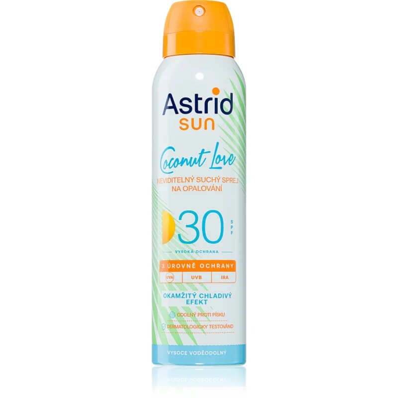 Sun Coconut Love spray transparent pentru bronzat SPF 30 cu o protectie UV ridicata 150 ml