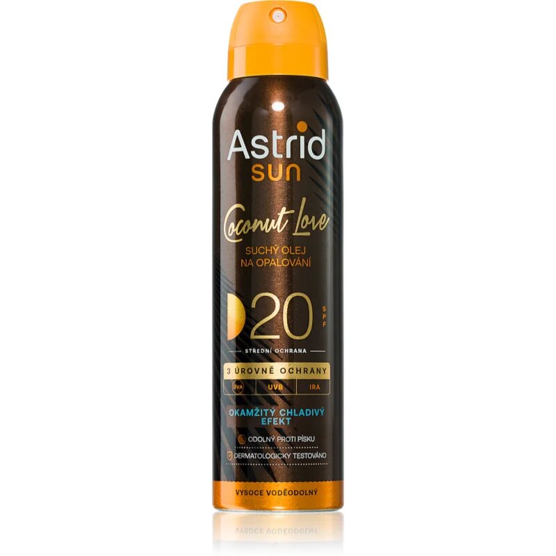 Sun Coconut Love ulei de bronzat pentru piele uscata SPF 20 protectie medie impotriva razelor UV 150 ml