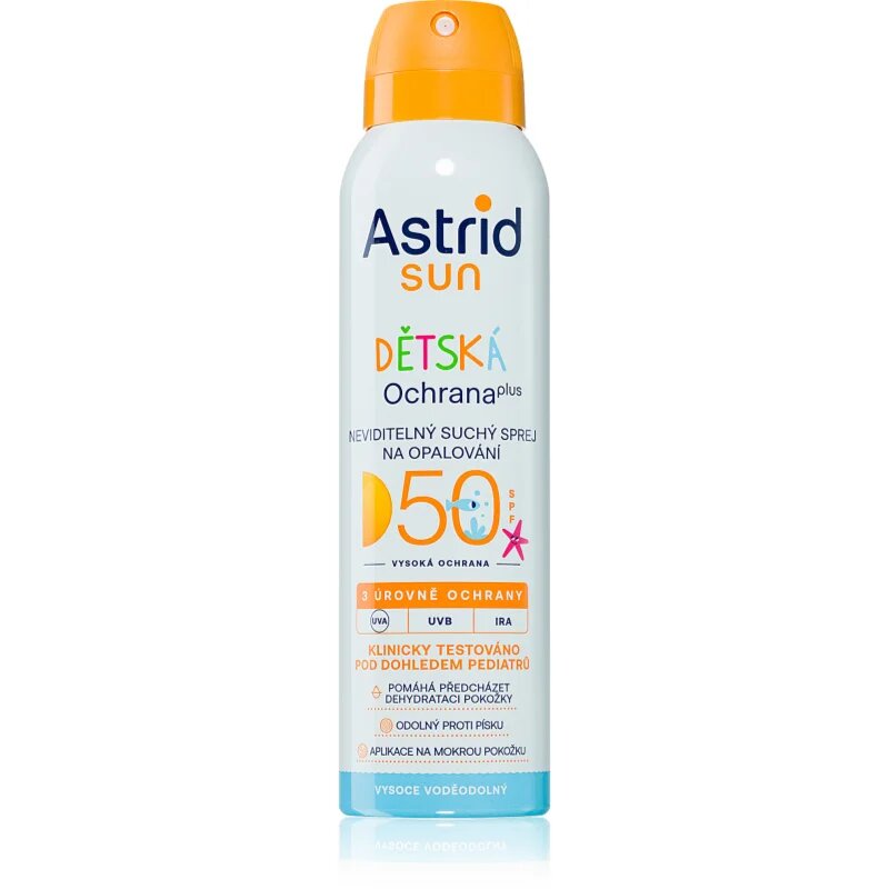 Sun spray transparent pentru bronzat pentru copii SPF 50 150 ml