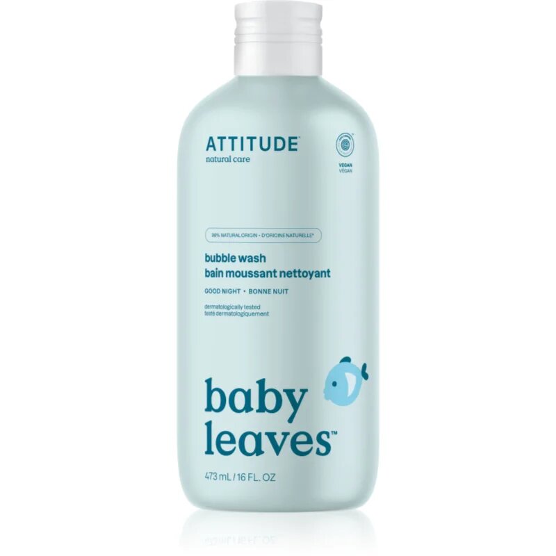 Baby Leaves Bubble Wash spuma de baie pentru nou-nascuti si copii 473 ml