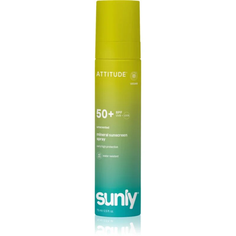 Sunly Mineral Sunscreen Spray SPF 50+ spray autobronzant cu minerale fara parfum SPF 50+ 75 ml