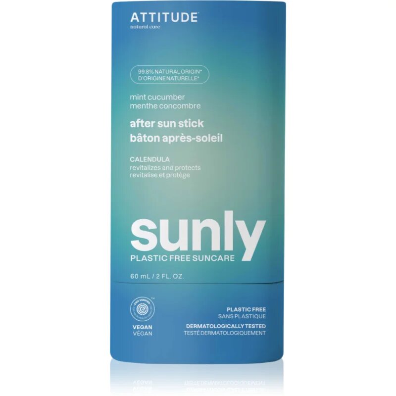 Sunly Plastic Free Suncare crema cu efect calmant dupa expunere la soare Mint Cucumber 60 g
