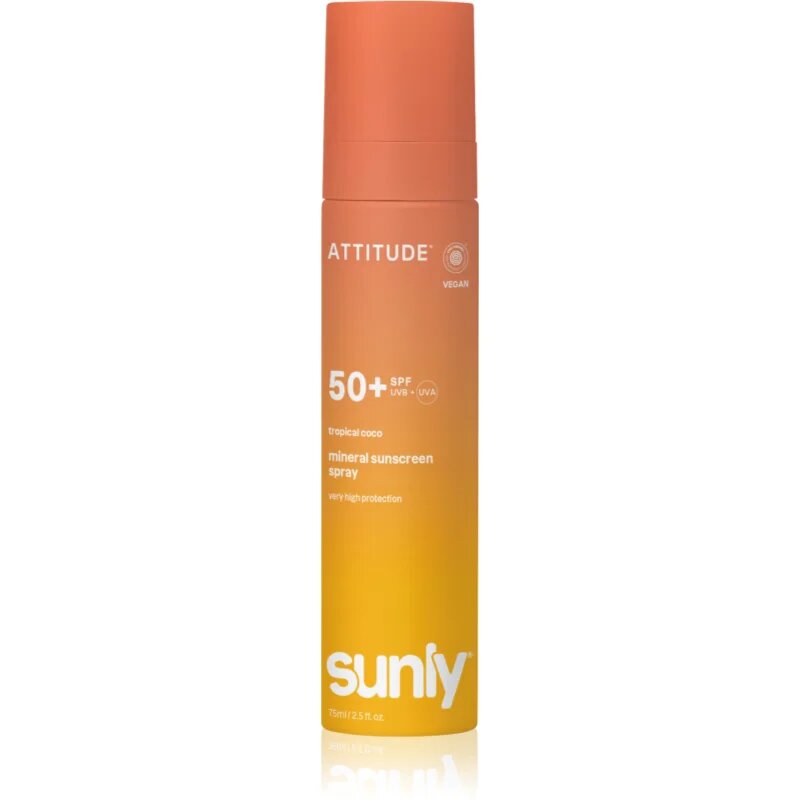 Sunly Tropical Coco spray autobronzant cu minerale SPF 50+ 75 ml