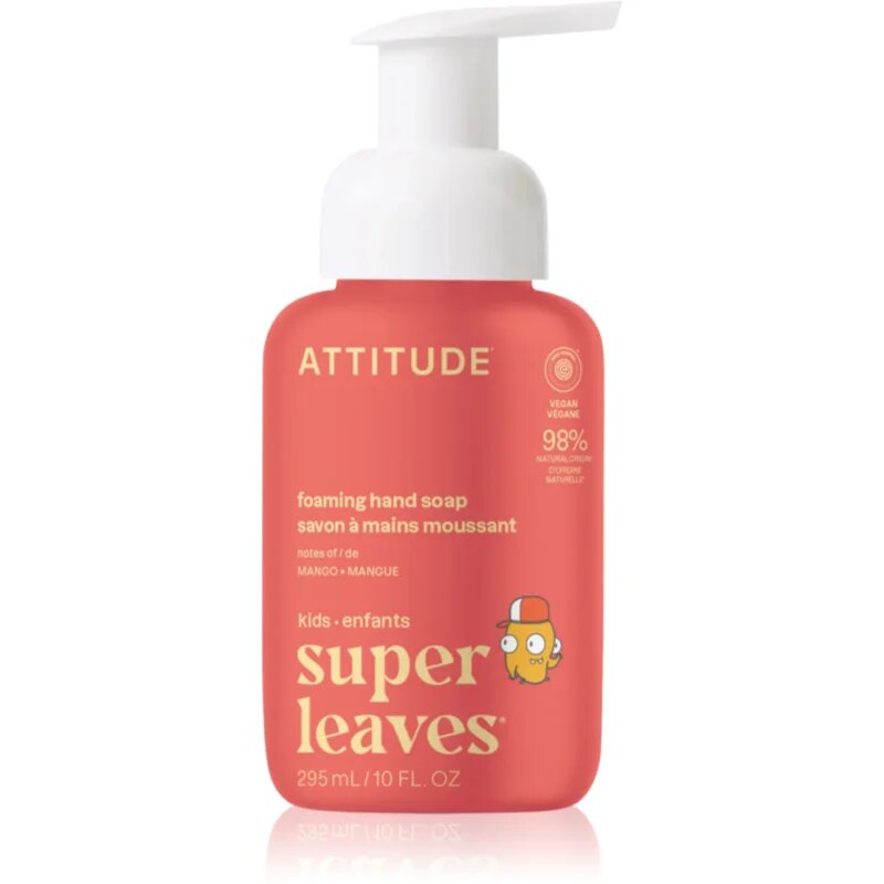 Attitude Super Leaves Kids Sapun spuma pentru maini cu parfum de mango 295 ml