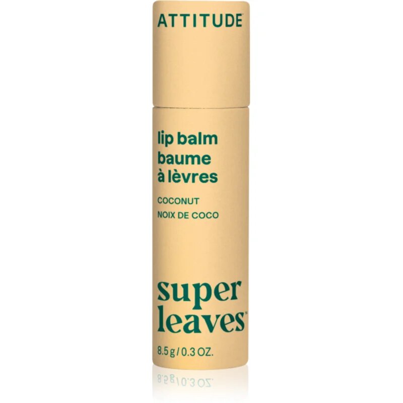 Attitude Super Leaves Lip Balm balsam de buze cu parfum de cocos Coconut 8.5 g