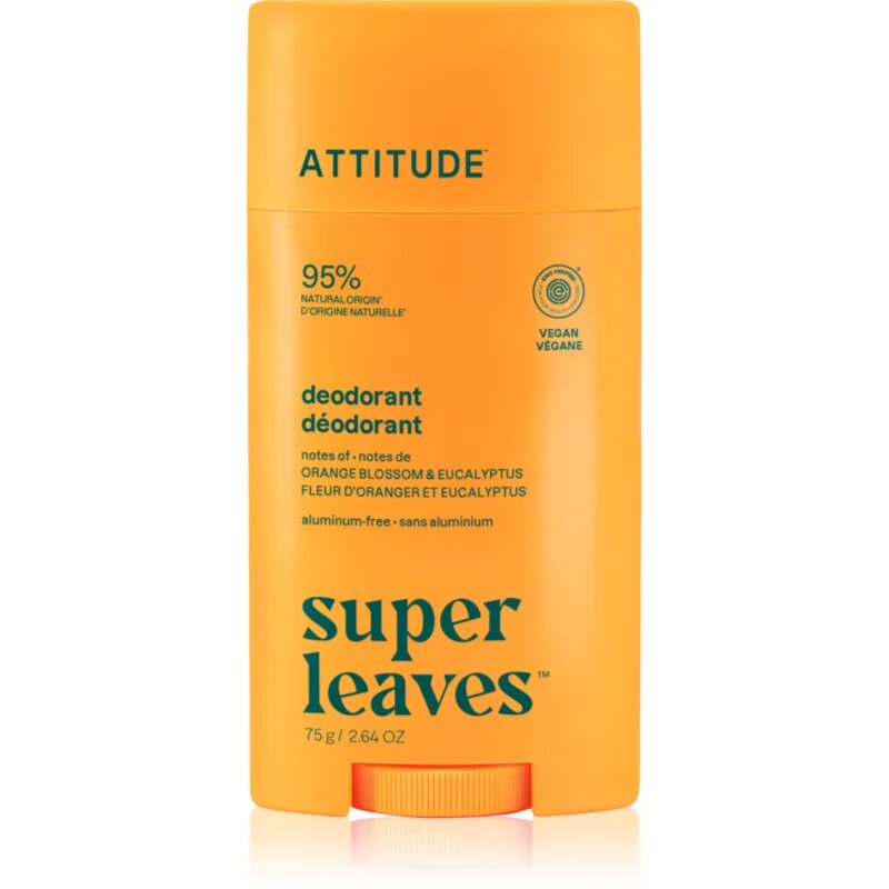 Attitude Super Leaves Natural Deodorant deodorant Orange Blossom & Eucalyptus 75 g