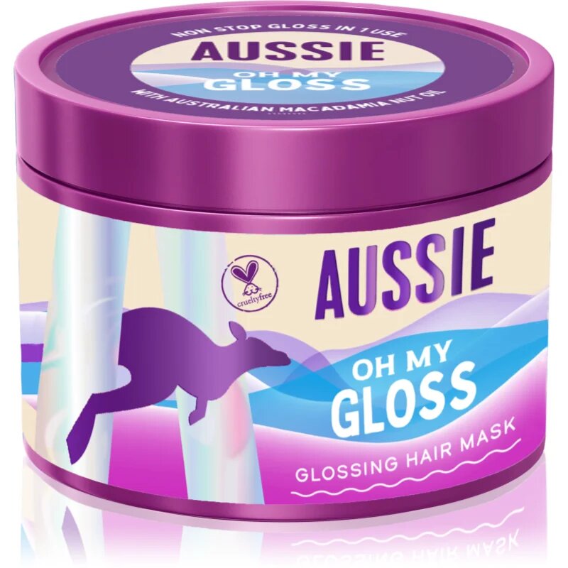 Aussie Oh My Gloss Glossing Hair Mask masca hidratanta pentru păr 500 ml