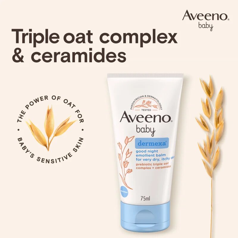 Aveeno Baby Dermexa Balsam emolient de noapte bună 75 ml