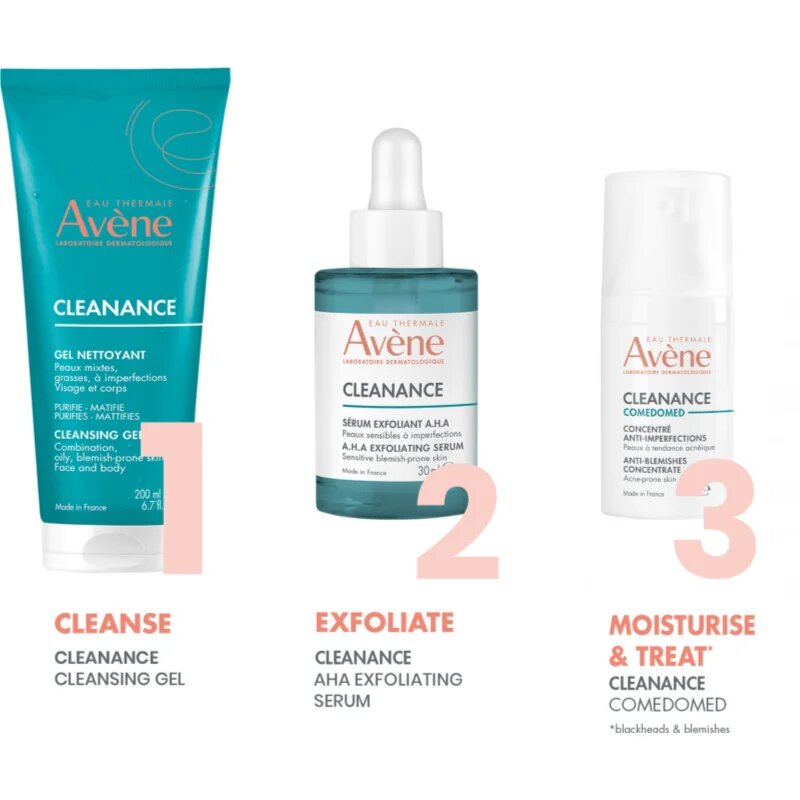 Avène Cleanance A.H.A Exfoliating Serum Ser exfoliant AHA 30 ml