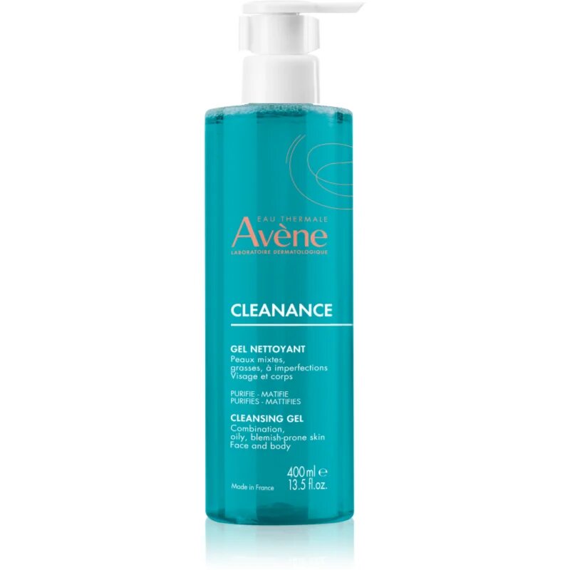 Avène Cleanance Cleansing Gel gel de curățare pentru tenul gras predispus la acnee 400 ml