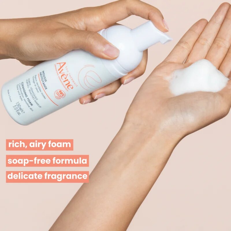 Avène Skin Care spuma de curatat pentru piele normală și mixtă 150 ml