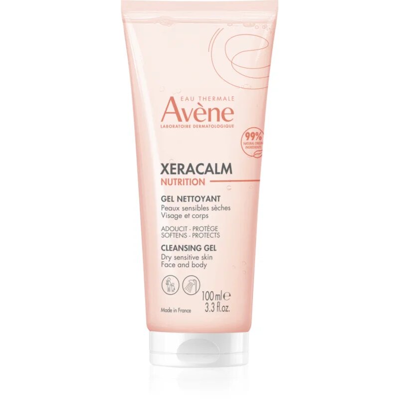Avène XeraCalm Nutrition Cleansing Gel Gel de curatare delicat pentru piele uscata si sensibila 100 ml
