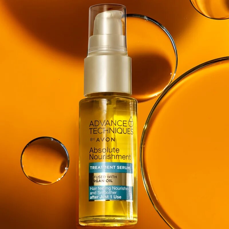Avon Advance Techniques Absolute Nourishment ser de păr cu ulei de argan 30 ml