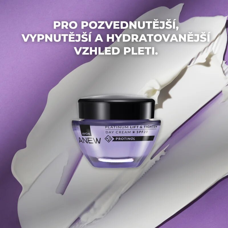 Avon Anew Platinum crema de zi cu efect lifting SPF 20 50 ml