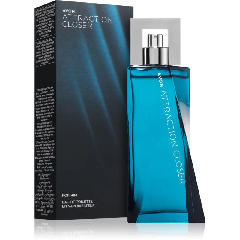 Avon Attraction Closer Eau de Toilette pentru bărbați 75 ml