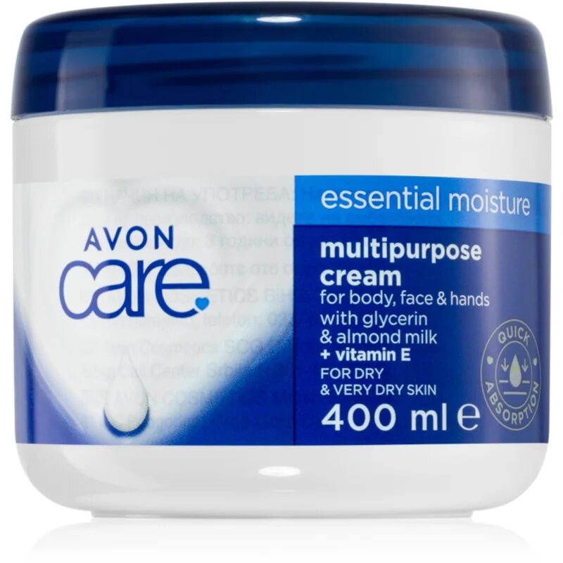 Avon Care Essential Moisture Cremă multifuncțională pentru fata maini si corp 400 ml