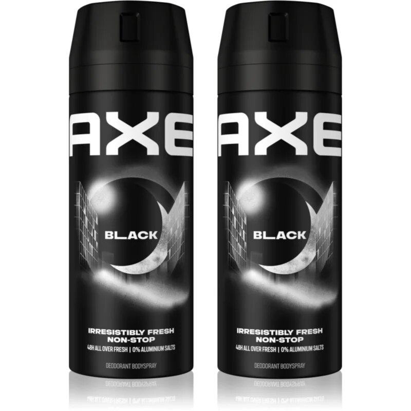 Axe Black Frozen Pear & Cedarwood spray şi deodorant pentru corp ambalaj economic 2 x 150 ml