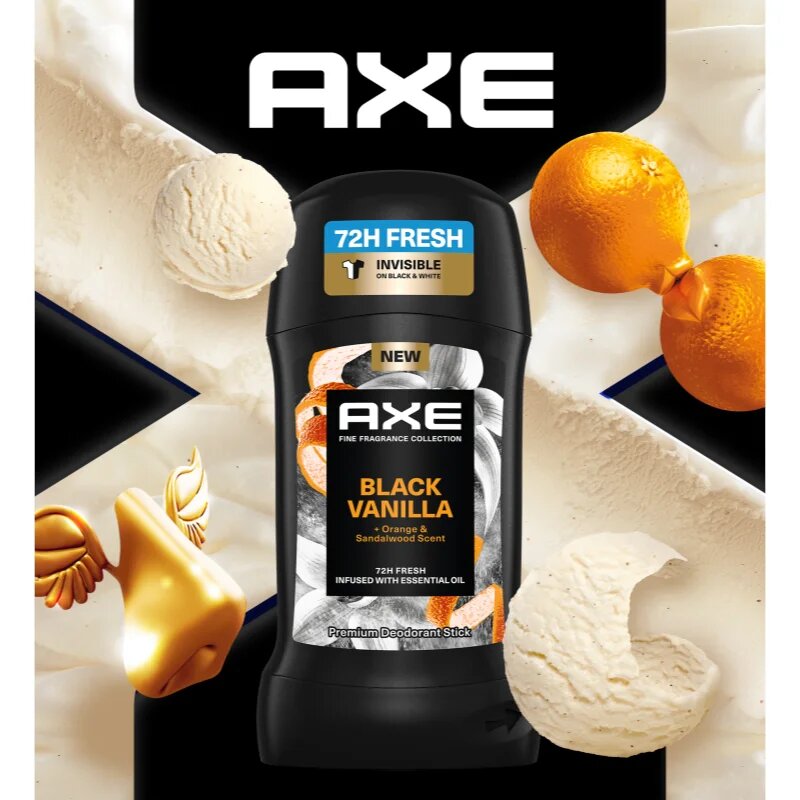 Axe Premium Black Vanilla deodorant stick pentru barbati 50 ml