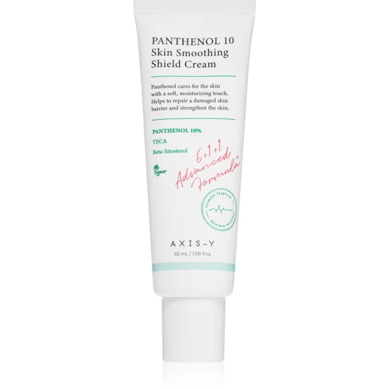 AXIS-Y 6+1+1 Advanced Formula Panthenol 10 Skin Smoothing Shield Cream crema hidratanta usoara reface bariera protectoare a pielii 50 ml