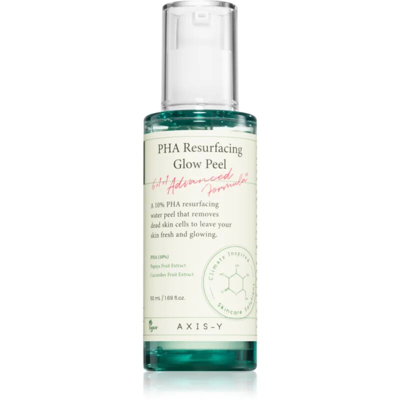 AXIS-Y 6+1+1 Advanced Formula PHA Resurfacing Glow Peel demachiant cu efect de peenling pentru o piele mai luminoasa 50 ml