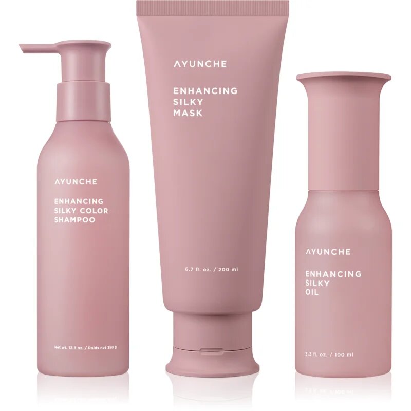 AYUNCHE Enhancing Silky set pentru par deteriorat