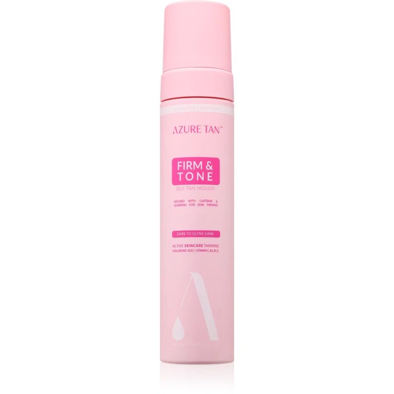 Azure Tan Firm & Tone spuma autobronzanta pentru corp culoare Dark To Ultra Dark 200 ml