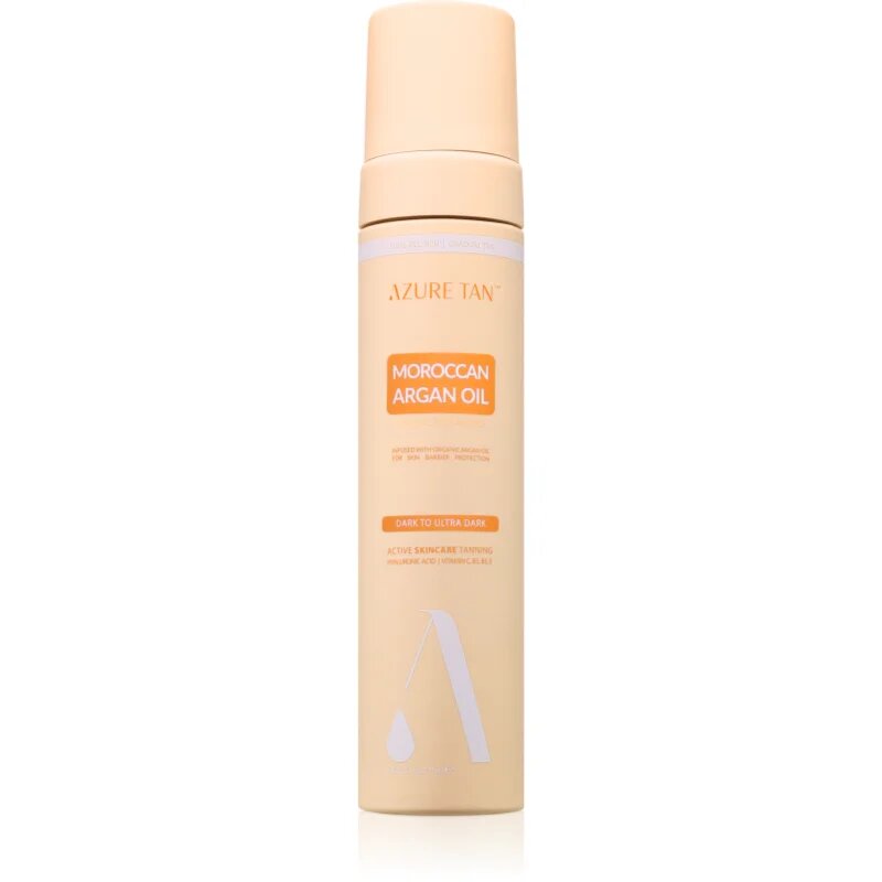 Azure Tan Maroccan Argan Oil spuma autobronzanta pentru corp culoare Dark To Ultra Dark 200 ml