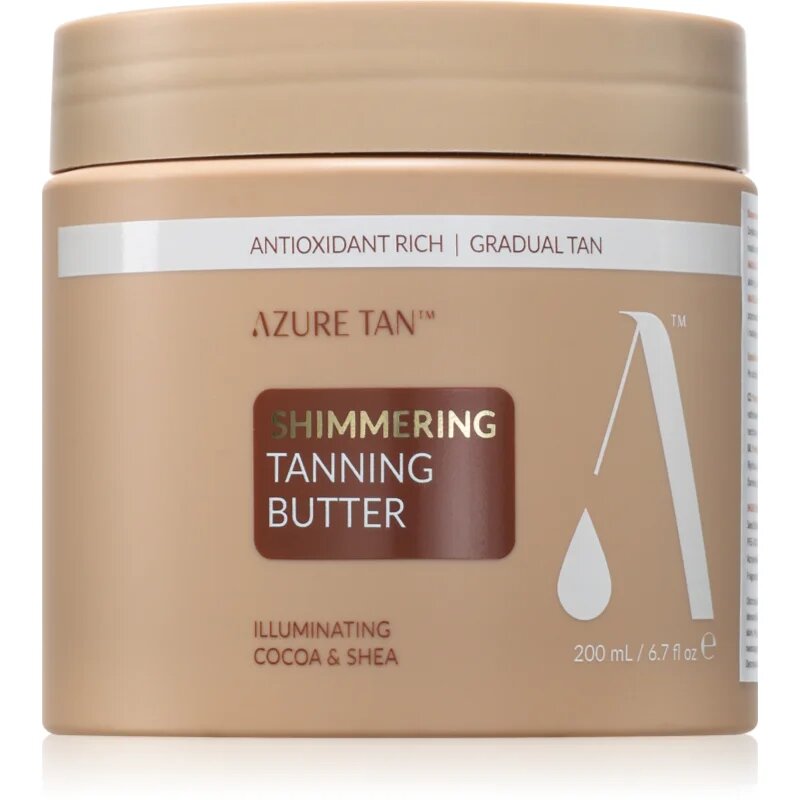 Azure Tan Shimmering balsam pentru tonifiere pentru corp cu particule stralucitoare 200 ml