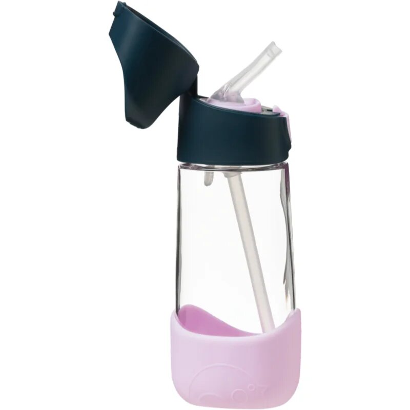 B.Box Bottle with Straw biberon cu pai Indigo Pink 1 buc