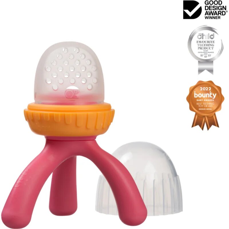 B.Box Feeder Teether suzetă pentru alimentare Strawberry 4m+ 1 buc