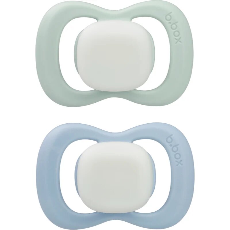 B.Box Glow 0-6m suzetă Sky/Sage 2 buc