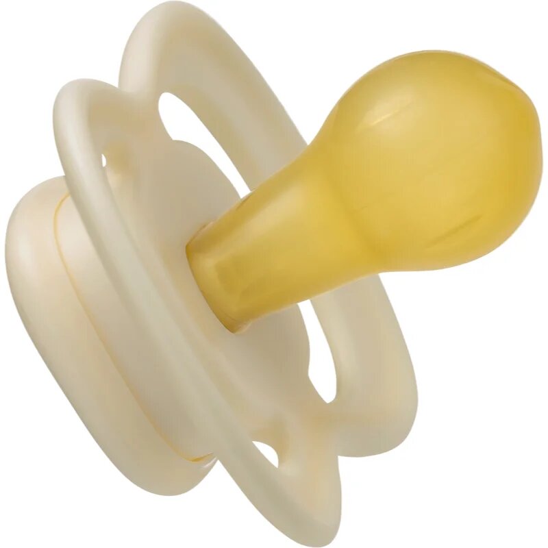 B.Box Natural Rubber 0-6m suzetă Vanilla/Latte 2 buc