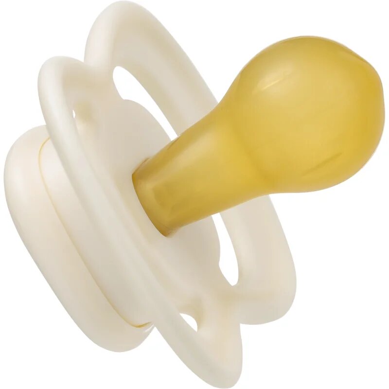B.Box Natural Rubber 0-6m suzetă Vanilla/Latte 2 buc