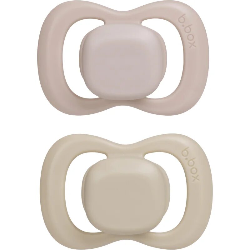 B.Box Silicone 6m+ suzetă Blush/Latte 2 buc