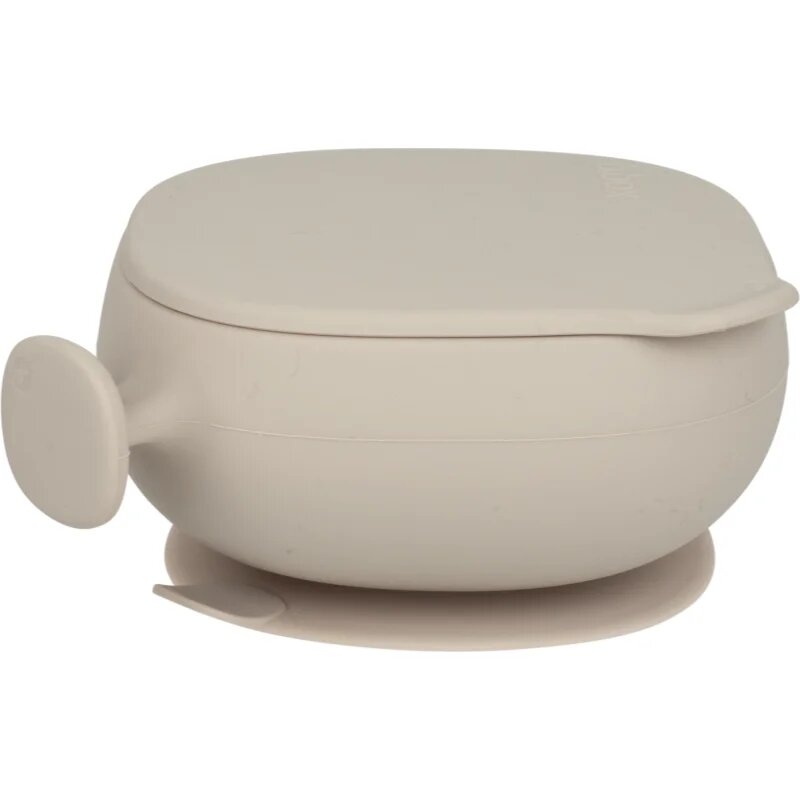 B.Box Silicone Bowl bol din silicon cu capac Beige 300 ml