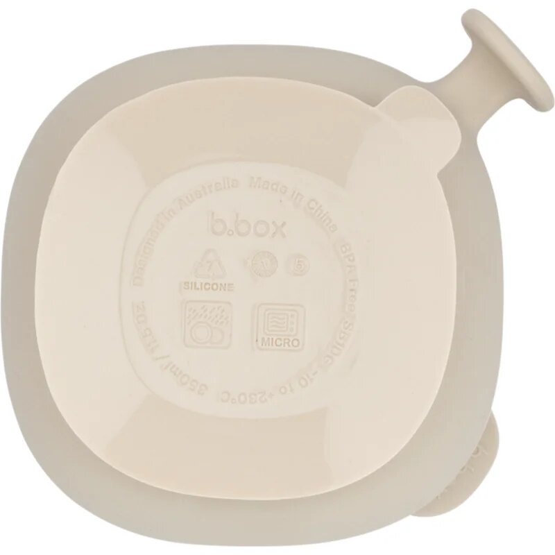 B.Box Silicone Bowl bol din silicon cu capac Beige 300 ml