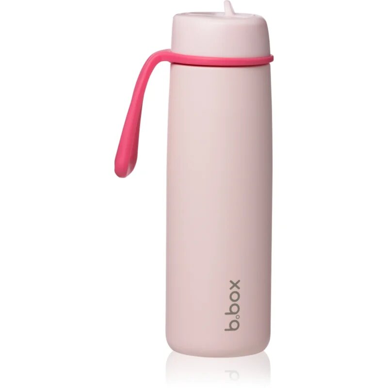 B.Box Stainless Steel Thermos Bottle sticlă termos cu pai Pink Paradise 1 buc