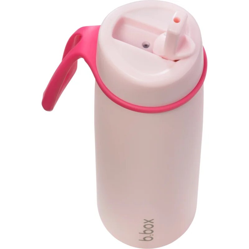 B.Box Stainless Steel Thermos Bottle sticlă termos cu pai Pink Paradise 1 buc