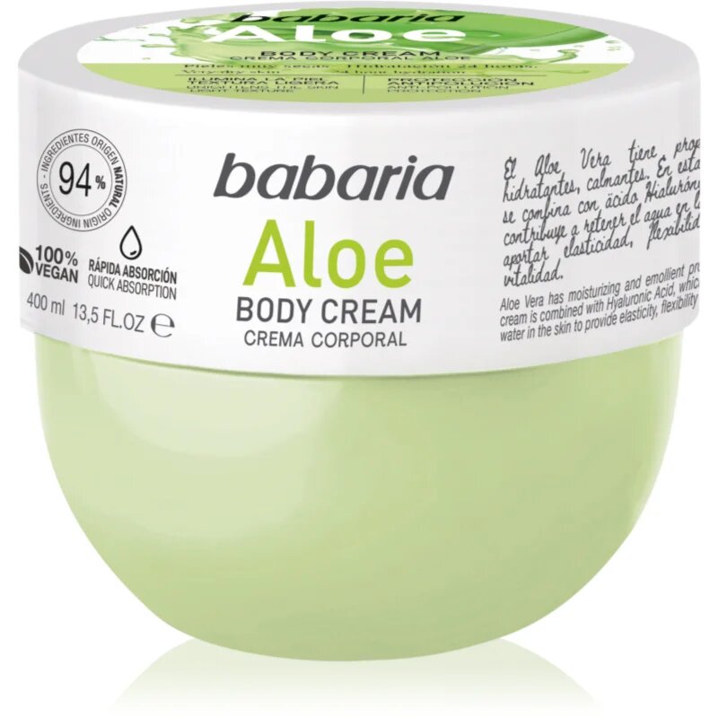 Babaria Aloe Vera crema de corp hidratanta pentru piele sensibila 400 ml
