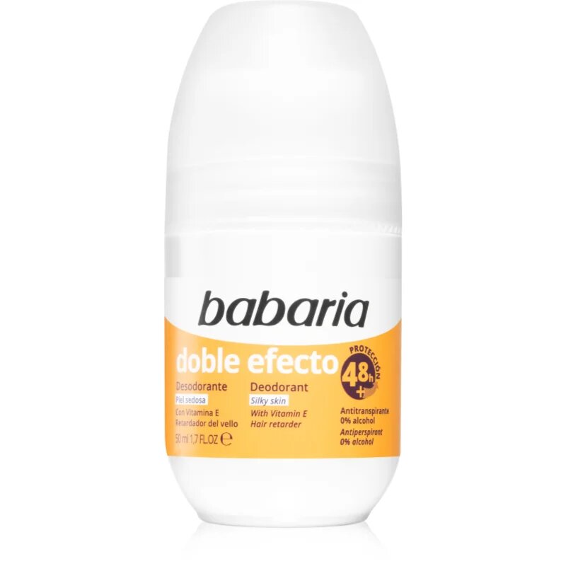 Deodorant Double Effect antiperspirant roll-on pentru incetinirea cresterii parului 50 ml