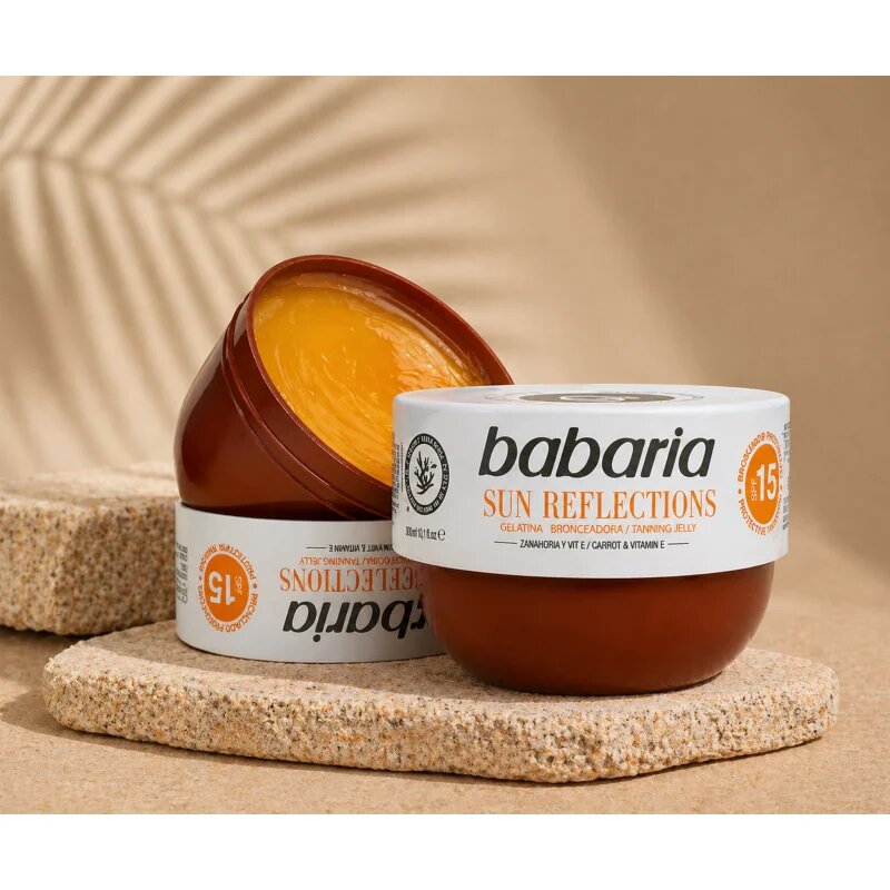Babaria Tanning Jelly Sun Reflections gel protector SPF 15 300 ml