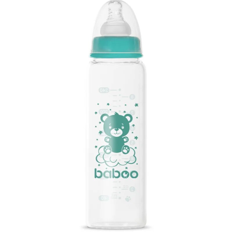 Anti-colic Glass Feeding Bottle Narrow Neck biberon de sticlă 3m+ 1 buc